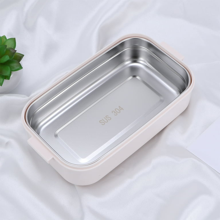 1pc 1600ml 304 Stainless Steel Student Portable Lunch Box Vegetable Fruit  Salad Storage Container For Refrigerator