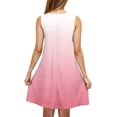 thumbnail image 4 of Ashirexll Robes d'Été pour Femmes, Robes Décontractées pour Femmes, Jupe Sans Manches à Col Rond Longueur Genou Imprimée Tendance Mode pour Dames, 4 of 5