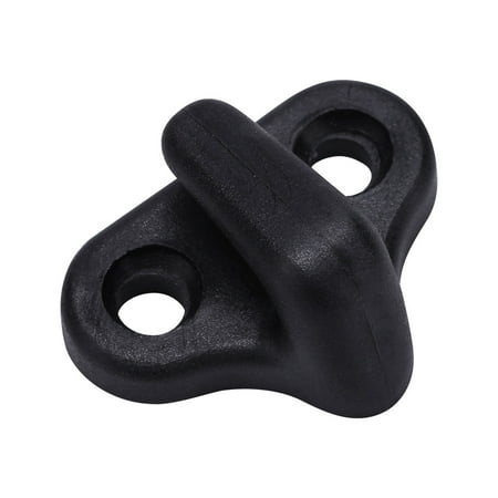 Lashing Hook - Dilwe Nylon Kayak Lashing J Shape Hooks Replacement Black with Flat-Head Screws , Nylon Kayak Hooks Replacement,Kayak Lashing Hooks