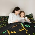 thumbnail image 5 of jejeloiu Cartoon Cat Full Size Comforter Sets,Neon Stripe Kitten Bedding Comforter Set,Colorful Ombre Bedding Sets For Girls Boys,Super Cozy Room Decor Reversible,3 Pieces, 5 of 8