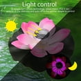 thumbnail image 4 of Lámpara flotante de flor de loto que cambia de Color con energía Solar a prueba de agua, piscina de jardín, rosa colorido, 4 of 8