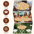 thumbnail image 6 of Round Table Cover 55-60 Inch Spring Botanical Waterproof Reusable Table Cloth Round Fitted Vinyl Tablecloth with Elastic Edged for Parties Outdoors, Watercolor Floral Flowers Botanical Yellow, 6 of 6