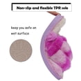 thumbnail image 5 of Drecage Kids Fluffy Slippers for Girls Open Toe Warm Fuzzy Slippers Bedroom House Shoes, 5 of 7