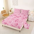 thumbnail image 2 of Erosebridal Fashion Ribbon Bed Sheets, Sequin Print King Sheets, 4 Pieces, 2 of 5