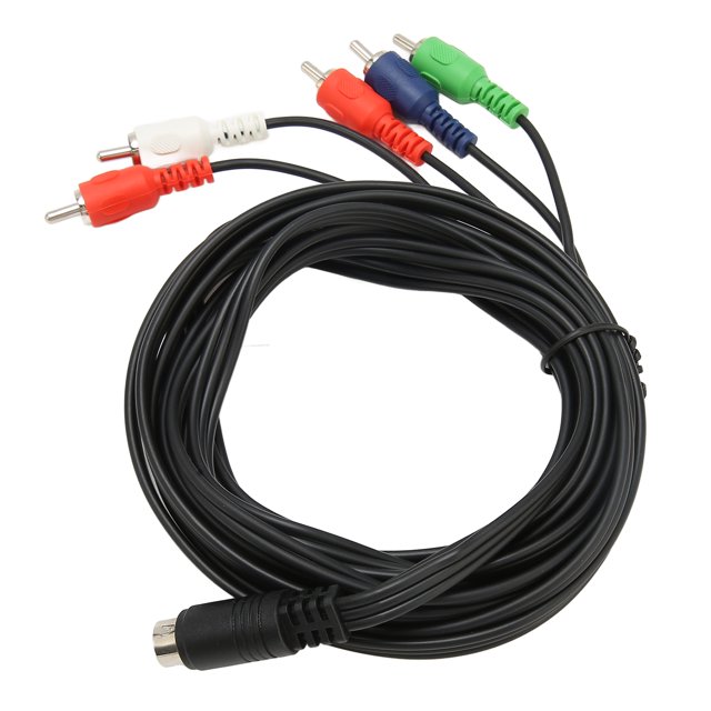 10 Pin DIN To 5 Cable, Noise Reduction 10 Pin AV DIN Cable Plug And Play Replacement For AV For TVs
