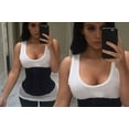 thumbnail image 3 of Women's Latex Rubber Waist Trainer Corset Body Shaper! - Black XLarge, 3 of 4