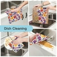 thumbnail image 2 of Yayeee 6 Pack Kitchen Dish Cloths for Washing Dishes Soft Absorbent Microfiber Towels, Colorful Flowers Pattern, 2 of 9