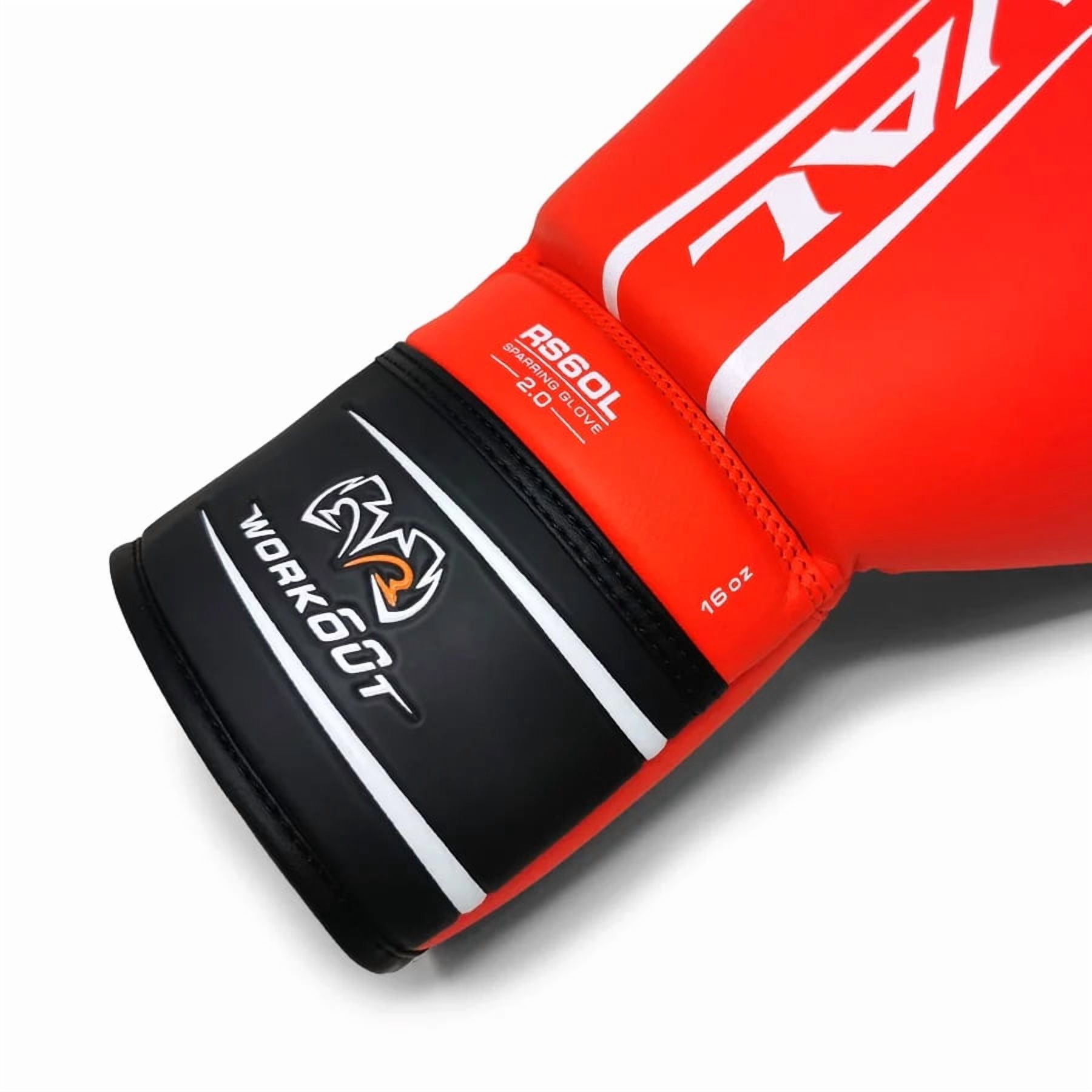 Rival Boxing RS60 2.0 Lace-Up Workout Sparring Gloves - 18 oz. - Red