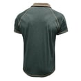 thumbnail image 5 of Krdevn Men's Spring Short Sleeved Lapel T Shirt Casual Versatile Short Sleeved Bottoming Shirt,3XL, 5 of 6