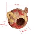 thumbnail image 7 of Small Pet Breeding Bed Hut for Conure, Parakeet, Budgie, Cockatiel, Lovebird | Flannel Soft Nest Cave | Cozy Velvet Bird Cage Accessory | Easy Install | 9cm Diameter Shelter, 7 of 7