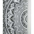 thumbnail image 4 of Pop Popular Handicrafts Mandala Curtain Panels Indian Hippie Bohemian Ombre Valance Sheer Black and White, 4 of 6