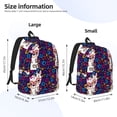 thumbnail image 3 of Yiaed Llama Alpaca Print Backpack, Premium Laptop Backpack, Travel Backpack for Women, Lightweight Backpacks, Comfortable Back Pack-Small, 3 of 5