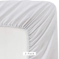 thumbnail image 2 of 2 Pack Fitted Hospital Bed Sheets with Elastic All Around for a Double Brushed Ultra Soft Breathable 100% Microfiber Sheets, 36” x 84” x 12”, 2 of 9