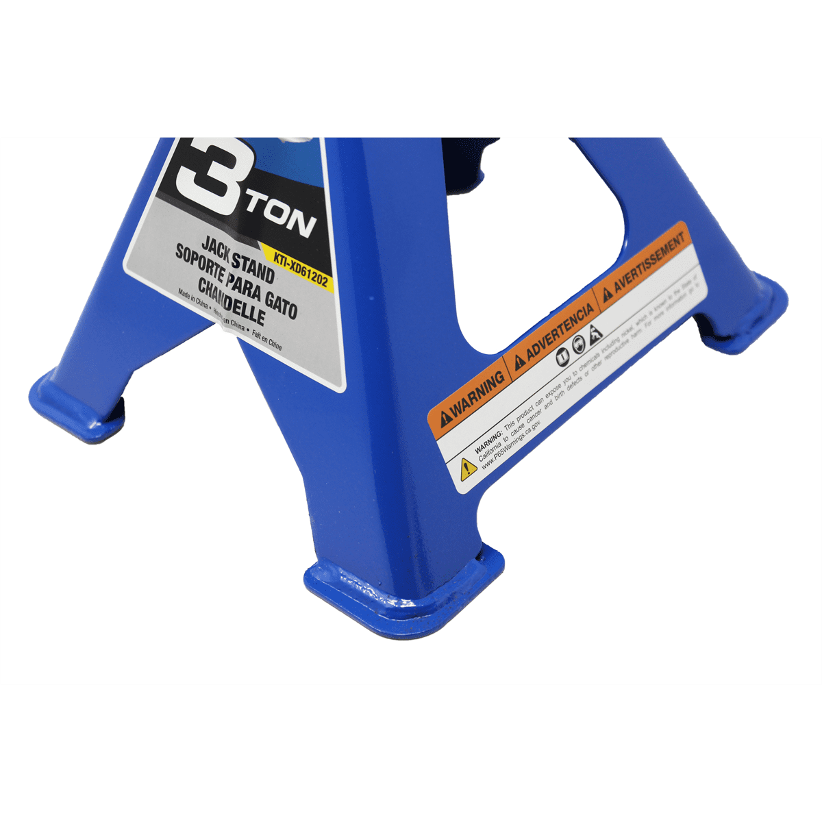 K-Tool KTIXD61202 3 Ton Jack Stands Pair, Height Ranges 11 2/5" to 16 7/10"