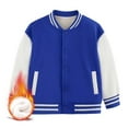 thumbnail image 2 of MEZZALL Child Boys Girls Autumn Winter Keep Warm Long Sleeved Color Block Baseball Coat Tops Jackets Cozy, 12-18 Months, 2 of 5
