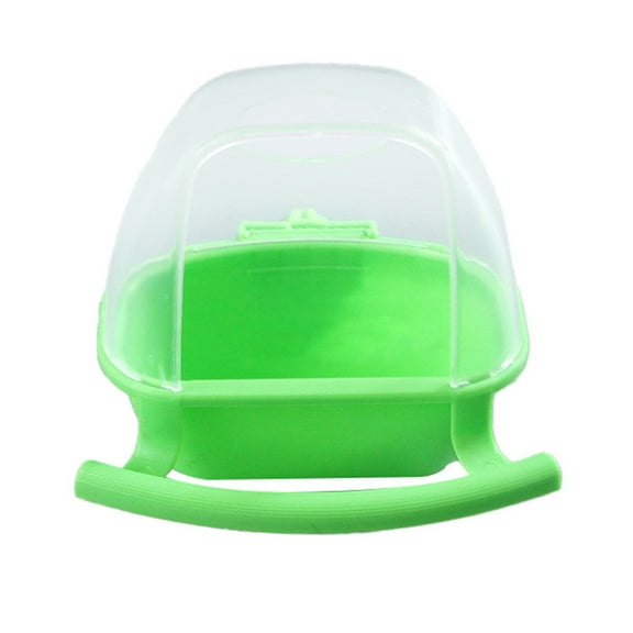 Koiauber Birds Cage Hanging Feeding Cup No Mess Birds Feeder Box Plastic Food Water Dispenser Bowl for Parrot Cockatiel Small Birds