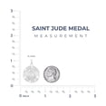 thumbnail image 2 of Picturesongold.Com Saint Jude Round Religious Medal Necklace Pendants Adult - 10k White Gold -2/3in, 2 of 7