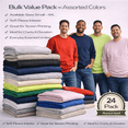 thumbnail image 2 of BILLIONHATS 24 Pack Mens Adult Crewneck Fleece Lined Pullover Sweatshirt Bulk, Mixed Assorted, Wholesale Donation Homeless (Small), 2 of 7