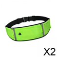 thumbnail image 1 of Riñoneras para correr,Cinturón para correr ajustable resistente al sudor,Cinturón para correr resistente al agua con 3 bolsillos,Riñonera deportiva impermeable con tiras reflectantes,Bolsa, 1 of 8