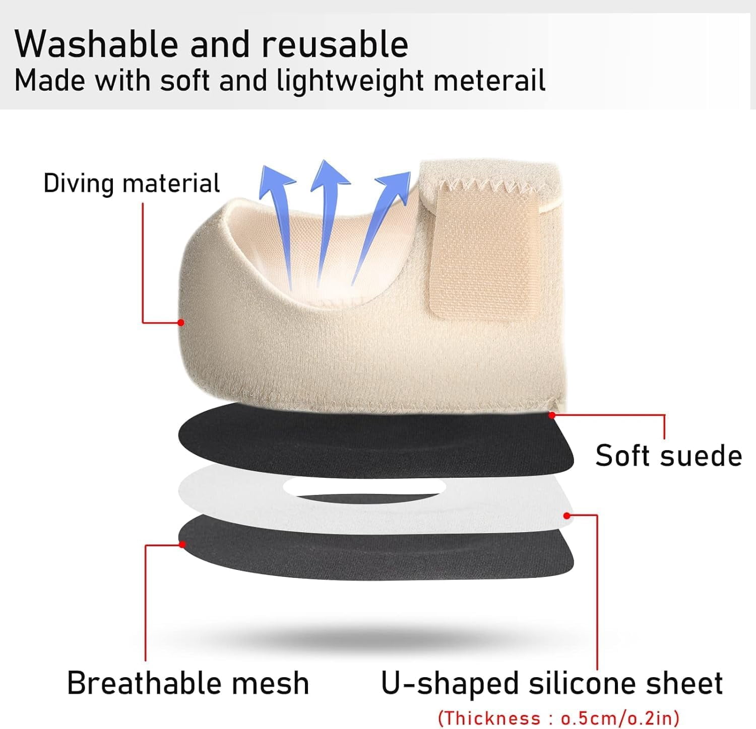 3 paires de talonnettes en gel de silicone, coussinets de talon en gel pour soulager les 3 paires de talonnettes en gel de silicone, coussinets de talon en gel pour soulager les