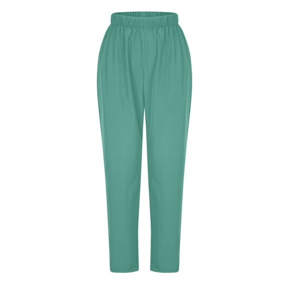 JIUKE Dress Pants for Women High Elastic Waisted Loose Fitted Solid Color Lightweight Work Office Trousers