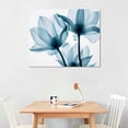 thumbnail image 2 of PIKWEEK  'Translucent Tulips III Teal'  Canvas Wall Art,  20x16in, 2 of 4
