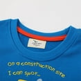 thumbnail image 4 of Esaierr Toddler Boys Cotton Crewneck Sweatshirt Cartoon Car Embroidered Tops for 2-7, 4 of 5