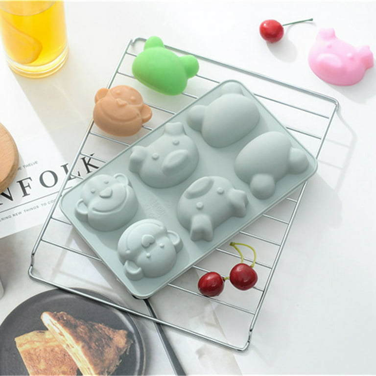 Candy Chocolate Molds Silicone, Non-stick Animal Jello Molds, Crayon Mold,  Silicone Baking Mold - BPA Free, Forest Theme with Different Animals,  including Dinosaurs, Bear, Lion and Butterfly, Set of 6 - Yahoo Shopping