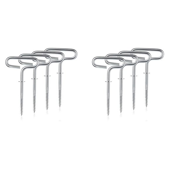 8X Ice Fishing Shelter Anchor Ice Shanty Anchor Outdoor Camping Tent Threaded Tent Peg Winter Steel Ice Tent Accessories