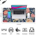 thumbnail image 5 of Long Mouse Pads for Desk,Pioneer Flower Floral Print Pattern Desk Mats on Top Of Desks, Desk Mouse Pad Extra Large with 3mm Non-Slip Base and Stitched Edge for Gaming,Office,Work,Home 35.4"x15.7", 5 of 6