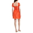thumbnail image 2 of Adrianna Papell womens  Linen-Blend Mini Dress, 2, Orange, 2 of 3
