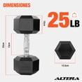 thumbnail image 2 of Kit Mancuernas Hexagonales Altera Kit2-25lbs Acero Forro De Neopreno, 2 of 7