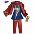 thumbnail image 2 of Disney Ms Marvel Costume with Metallic Gold Emblem (Girls), Size 13, 2 of 2