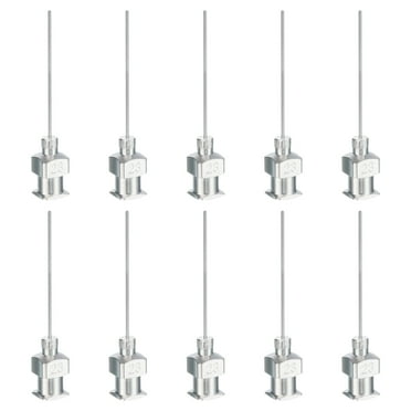 Uxcell 10 Pcs 23G 1 Inch Blunt Tip Dispensing Needle with Lure Lock for Refilling Liquid Inks Adhesives