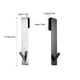 thumbnail image 5 of Injueey Colgador para puerta de ducha de acero inoxidable, 2 piezas, desmontable, a prueba de arañazos, anticorrosivo, para el hogar, Hotel, Accesorios de baño Negro 17.8 cm, 5 of 6