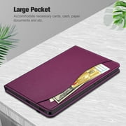 Fintie Case for Samsung Galaxy Tab S6 Lite 10.4(2024/2020/2022) with S Pen Holder, Multi-Angle Viewing Soft TPU Back Cover with Pocket Auto Wake/Sleep, Purple