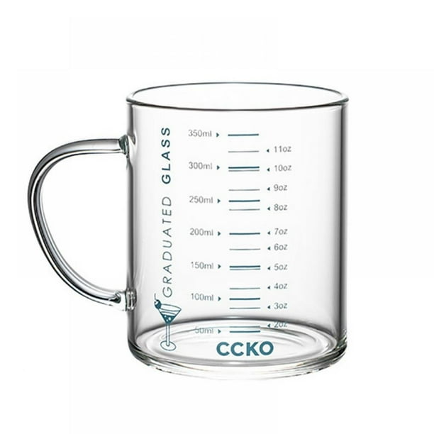 Glass Microwave Breakfast Milk Cup Measuring Cups Water Mugs With Handle 350ml 11 8 Oz Walmart Com Walmart Com