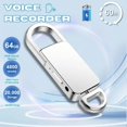 thumbnail image 5 of Mini Digital Voice Audio Recorder Hidden Spy Keychain MP3 WAV Listening Device, 5 of 7