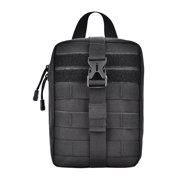 Outdoor Storage Bag Hunting Camping Hiking Survival Accessories Waist Pouch Fishing Mountaineering Pocket Oxford Cloth Pack Black