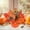 Orange, variant on Zawou Mini Artificial Pumpkin Table Decor with Maple Leaves and Flowers – Fall Harvest Centerpiece for Thanksgiving, Autumn Home or Halloween Party Display