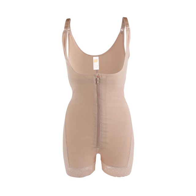 INVIERNO mujeres cuerpo Shaper cremallera gancho Fajas Colombianas adelgazar Shapewear correas ajustables belleza barriga Control Butt Body Shaper Body cintura Cincher entrenador/Multicolorpangjing