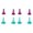 Single, variant on GUOOL 8 Pieces Needle Point Protector Knitting Needle Caps Quilting Needle Stopper Double