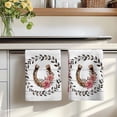 thumbnail image 7 of Pink Roses Kitchen Towels Set of 1, Spring Horseshoes Floral Leaves Gray Wood Absorbent Dish Towels for Kitchen, Microfiber Hand Towel, Quick Drying Tea Towel for Cleaning Decorative Dishcloths, 7 of 7