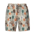 thumbnail image 7 of Uemuo Squirrels and Trees Pattern Mens Swim Trunks Quick Dry Board Shorts with Mesh Lining, Stretch Beach Shorts Quick Dry No-Chafing Board Shorts-, 7 of 7