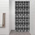 thumbnail image 3 of Boho Style Shower Curtain 36x72 Inches Earth Tone Polyester Fabric Tribal Pattern Vintage Design for Bathroom, 3 of 5