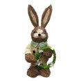 thumbnail image 2 of Estatuilla de tejido de paja, modelo de Animal Artificial, escultura, estatua de , decoración de Pascua, muñeca para cocina, mesa de Estilo B Soledad Estatuilla de conejito, 2 of 10