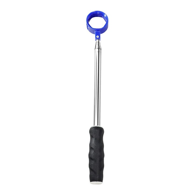 jinwen Récupérateur de Balles de Golf Accessoires de Golf Cadeaux pour Golfeurs Cuillère Verrouillable Acier Inoxydable 9 Pieds Bleu