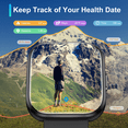 thumbnail image 4 of Smart Watch Fits for Android and iPhone, IP68 Waterproof Smartwatch for Women Men 100+ Sports Modes 1.85-inch Fitness Tracker, Smart Watch with Bluetooth Call(Answer/Make Calls), for Gift Black, 4 of 7