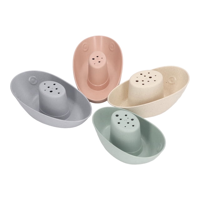 Barcos apilables para el baño, 4 piezas, barcos apilables para el baño, juguetes para el baño, barcos flotantes, juguetes apilables para el baño, verdadera excelencia