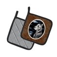 thumbnail image 2 of Carolines Treasures 7067PTHD Great Dane Moonlight Pair of Pot Holders  7.5HX7.5W multicolor, 2 of 3